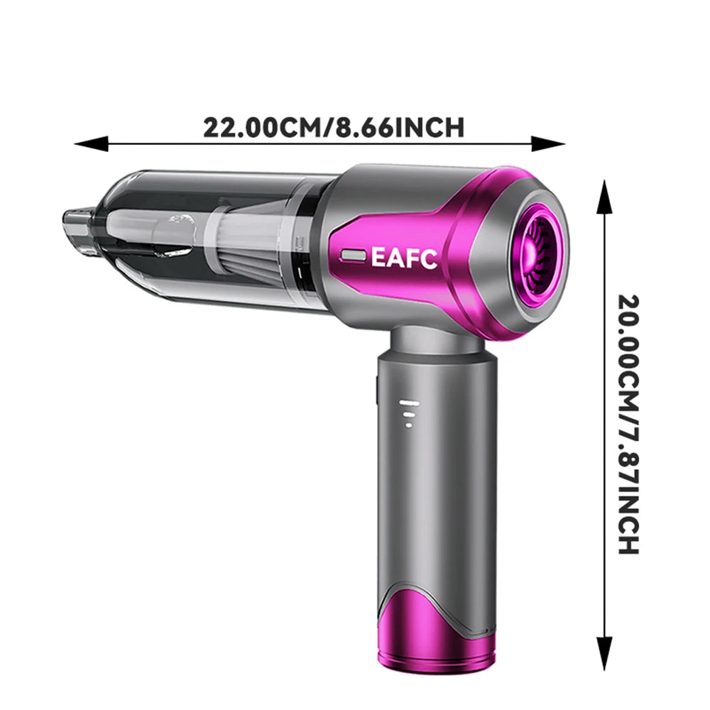 EAFC Car Vacuum Cleaner High Power Portable Handheld 16000pa Wireless Cleaning Machine Powerful Air Duster for Home Car Pet