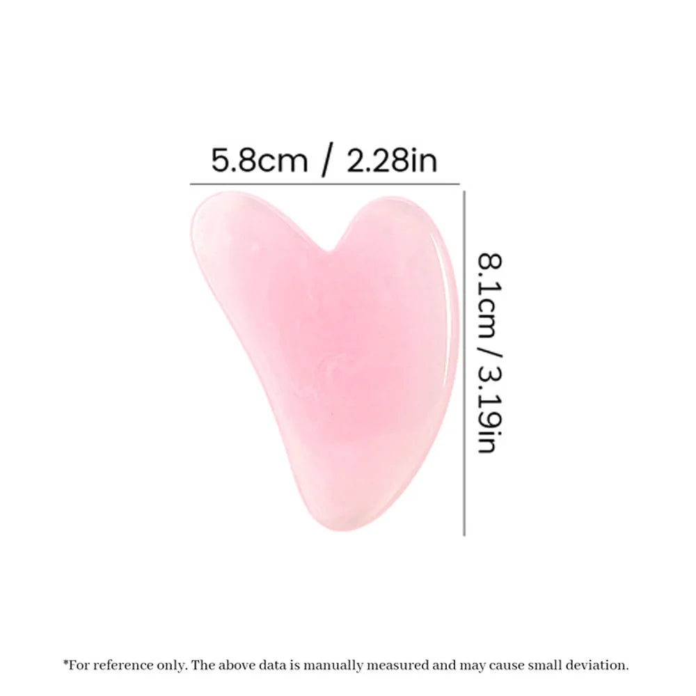 Heart Shape SPA Massage Beeswax Scraping Massage Scraper Face Massager Acupuncture Guasha Board Massager For Face Pulling Skin
