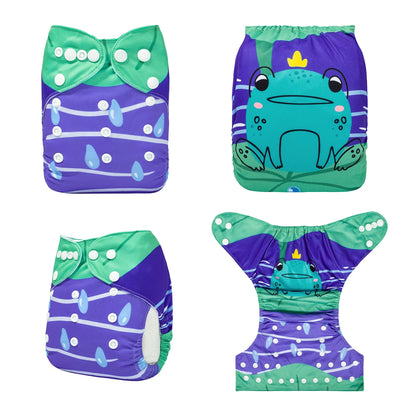 U Pick ALVABABY Digital Position Cloth Diapers Baby Reusable Modern Cloth Nappy for Baby with 1pc Microfiber Insert