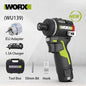 Worx WU139 Cordless Driver Drill Brushless Electric Impact Screwdriver Rechargeable Metal Chuck High Torque DIY Power Tools