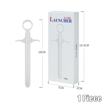 10ML Oil Launcher Syringe Lubricant Injector Sex Toys for Couples Anal Vagina Clean Tool Enema Inject Anal Lubricant Injector