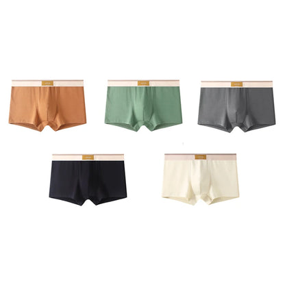 5Pcs/Lot Men Underwear Pure Cotton Boxer Shorts Hombre Panties Man Breathable Underpants Sexy Sports Comfort Male Boxers L-4XL