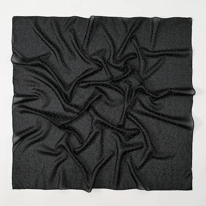 90*90cm Square Chiffon Hijab Scarf Women Solid Color Muslim Soft Head Scarf Islamic Shawls and Wraps Headband Musulman Scarves