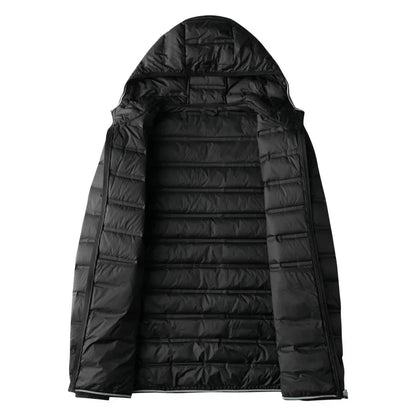 Men's Quilted Down Ultralight Winter Coat 2024 New Arrivals Men Fashion Hooded  Business Casual  Regular Keep Warm Puffer Jacket
