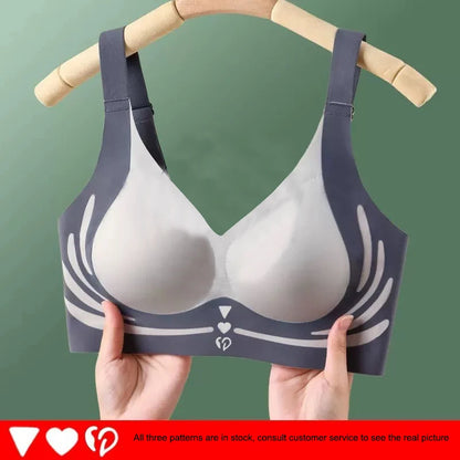 1/2Pcs/Set Women Push Up Bras Seamless Comfortable Angel Wings Bras Set Trendy Soft Breathable Underwear Female No Wire Lingerie