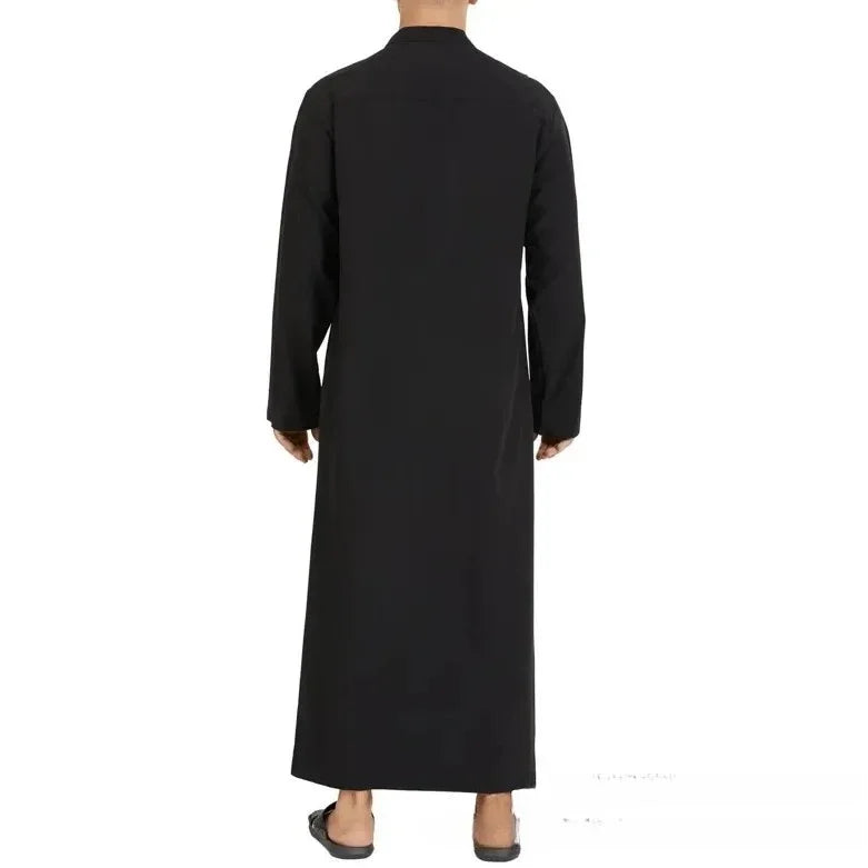 Men's2026 Loose Standing Collar Muslim Robes New Ethnic Round Collar Hui Robes Arab Middle East Men's Clothing Men Vintage Top
