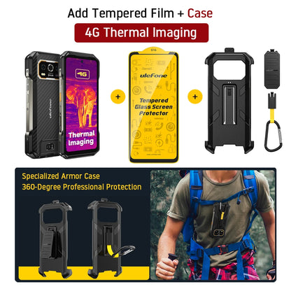 Ulefone Armor 27T 4G 10600mAh Rugged Phone Android 15 Smartphone 24GB +256GB  6.78"FHD+ 120Hz 64MP Night Vision Camera NFC