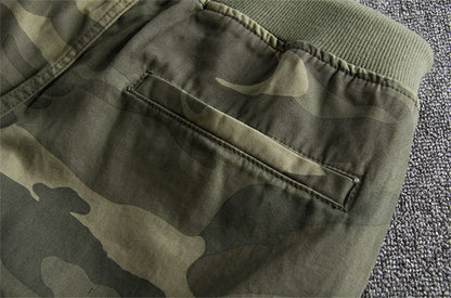 2024 Summer Men Camouflage Shorts Casual Elastic Waist Comfort Loose Jogging Pants Cotton Cargo Gym Running Shorts Beach Shorts