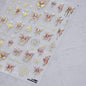Shiny Jelly Butterfly Charming Golden Gradient Bowknot 5D Self Adhesive Nail Art Sticker Flower Petal Rhinestone Manicure Decals