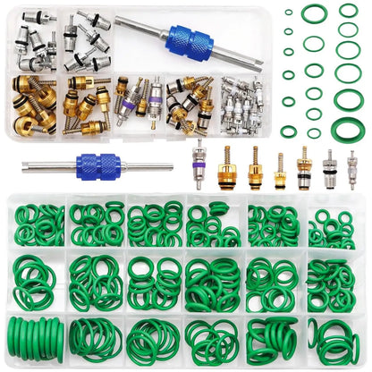 Car A/C Repair Kit R12 R134a Refrigeration Tire Valve Stem Cores,Car Air Conditioning Compressor Seals O-Ring