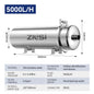 ZILISI High Flow Water Filter System, Whole House Stainless Steel, Mineral Water Filter, Reusable PVDF Direct Drink, 5000L