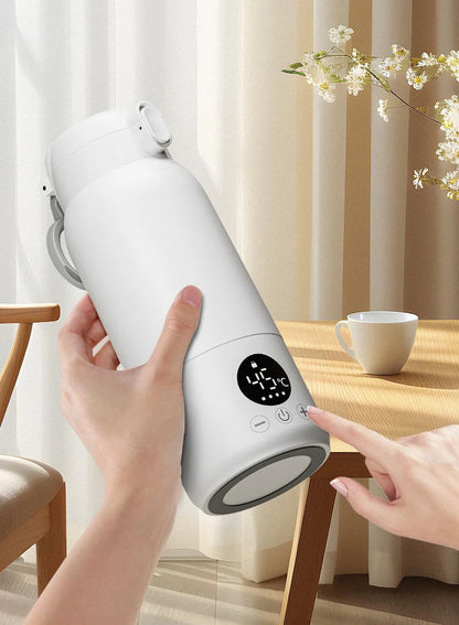 Portable Baby Milk Bottles Warmer 500ML Hot Water Bottle Heated for Newborn Travel 316L Stainless Steel Kids Thermos & Heater
