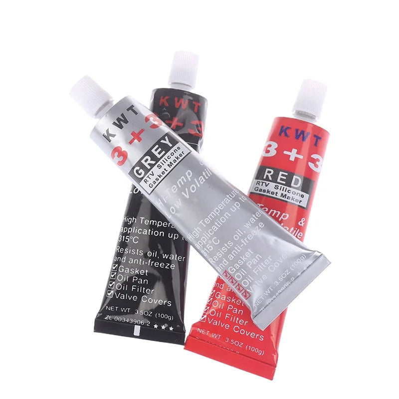 1pc Car Sealant RTV Silicone Gasket Maker 3 3 Black Hi-Temp Sealant Oil Resistant for Engines Automotive Sealant
