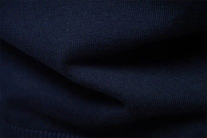AIOPESON Men's Striped Sweater Solid Color Knit Pullover Warm Luxury Cotton Autumn Winter Casual Turtleneck Mens Sweaters