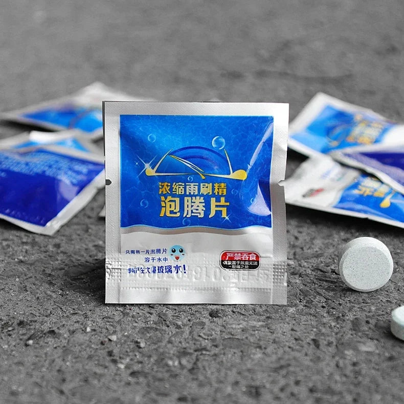 Car Windshield Cleaning Effervescent Multifunctional Glass Water Tablets Solid Cleaner Windshield Spray Car Wash Accessories