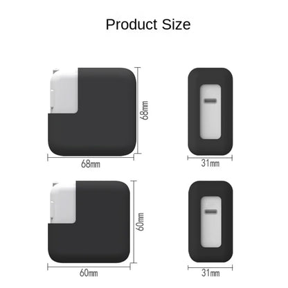 Portable Silicone Power Adapter Case Shockproof Anti-drop Elastic Cover 30W/45W Dust-proof Charger Case for MacBook