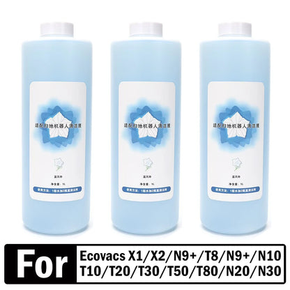 Cleaning Fluid For ECOVACS Deebot T10 OMNI/X1 OMNI/T20 OMNI/T30 OMNI/X2 Omn I/X5 OMNI/X8 OMNI/X9 OMNI 1L