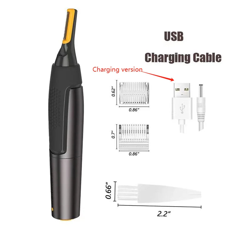 Nose Ear Face Trimmer Electric Shaving Safe Face Care Nose Hair Trimmer For Men Shaving Hair Removal Razor Beard