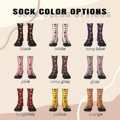 Customized socks for men and women Face-themed funny expression socks Personalized photo-customized socks Birthday gifts