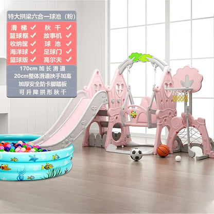 Tqh Children Slide Indoor Home Child Baby Slide and Swing Combination Baby Small Toy Family Amusement Park