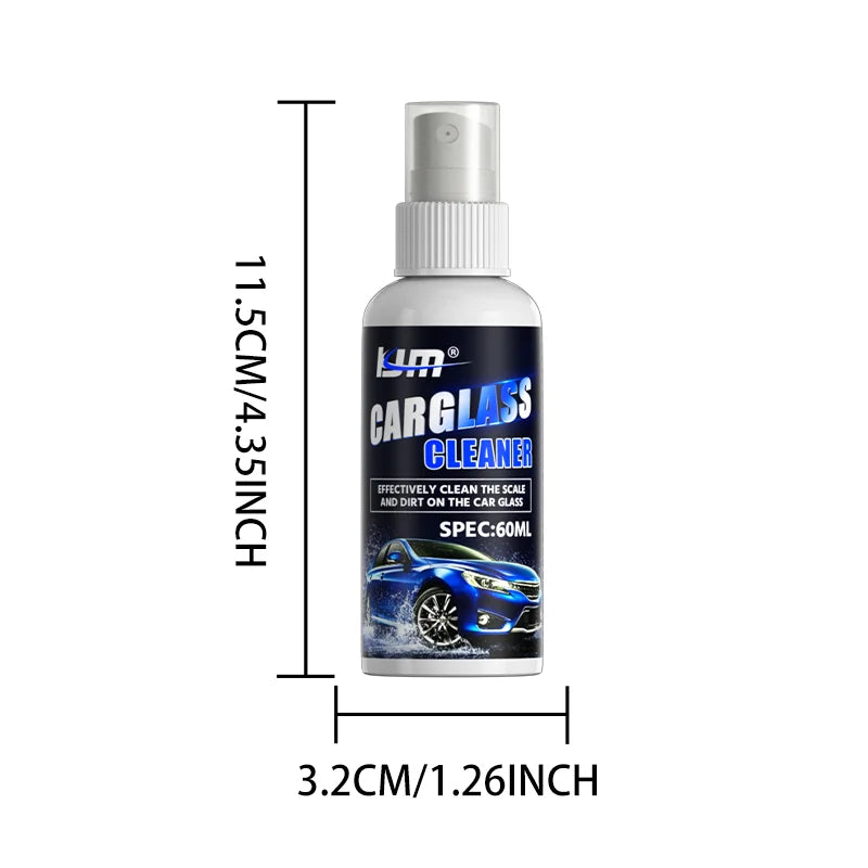 KJM Car Glass Cleaning Spray Windshield Heavy Stain Bug Scale Remover Deep Clean Foam Cleaner For Auto Rearview Mirror Window