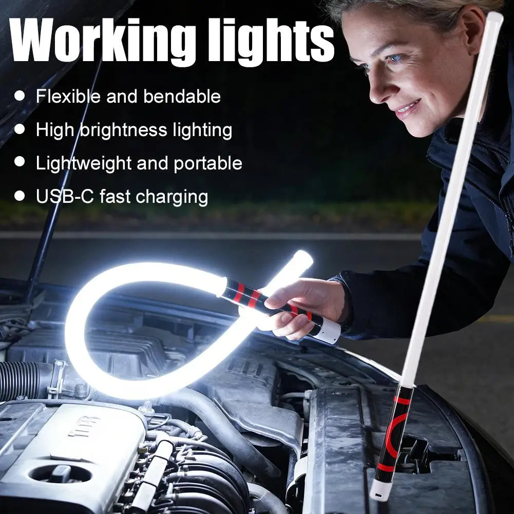 New 73cm Flexible Silicone LED Strip Light High Lumens LED Flashlight Stick Professional Work Light Portable Tool For Car Repair