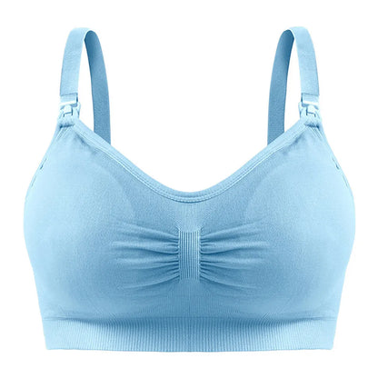 Breathable Maternity Pregnant Bras Comfort Breastfeeding Sleep Bralette Women Wireless Seamless Nursing Underwear