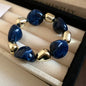 Multicolor Irregular Acrylic Beaded Bangles for Women Geometric Smudge String Bracelet Beach Vacation Style Couple Jewelry W
