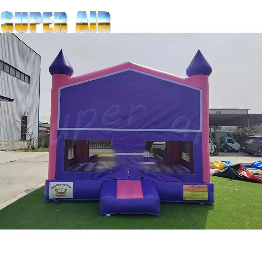 Kids outdoor inflatable jumping castle purple inflatable bounce house foe sale