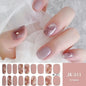 16/18/20Tips Semi-Cured Gel Nail Strips Adhesive Full Cover Stickers for Nails UV Lamp Need Press On Nails Fashion Manicure
