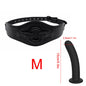Sex toy SM leather with three-ring strap adjustable unisex private toy female penis