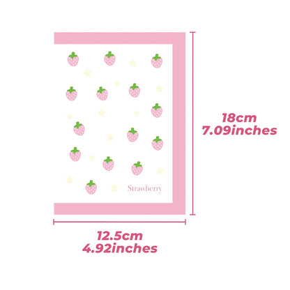 A6 Size Cute Stationery Storage Folder File PP Twill Zipper Pouch Document Bag Zip File Folder School Office Supplies