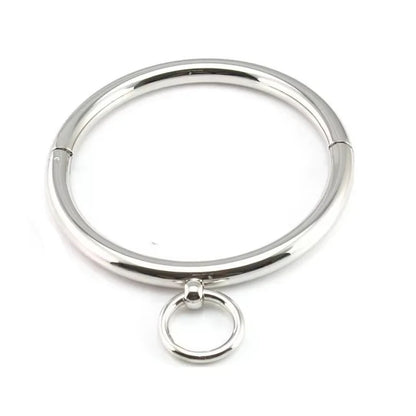 Metal Male Female Lockable Slave Neck collar Hex wrench Restraint Bondage Locking Choker O-Rings Chain Leader SM Couple Game