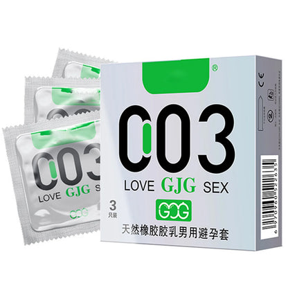3Pcs Condoms Natural Latex Rubber Large Grain Condom Intimate Sex Toy Products