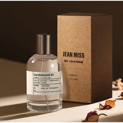 Classic Unisex Perfume Natural Fresh Sandalwood Fragrance Long Lasting Eau De Toilette Elegant Women Man Body Spray 100ml