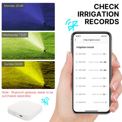MOES Bluetooth Value Smart Garden Sprinkler Water Timer by 2 Way Rain Delay Filter Programmable Automatic Irrigation Controller