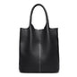 Genuine Grade Leather Women Commuter Tote Bag Ladies Soft Cowhide Tote Shoulder Handbag Large Female Bucket Bag Luxury Designer