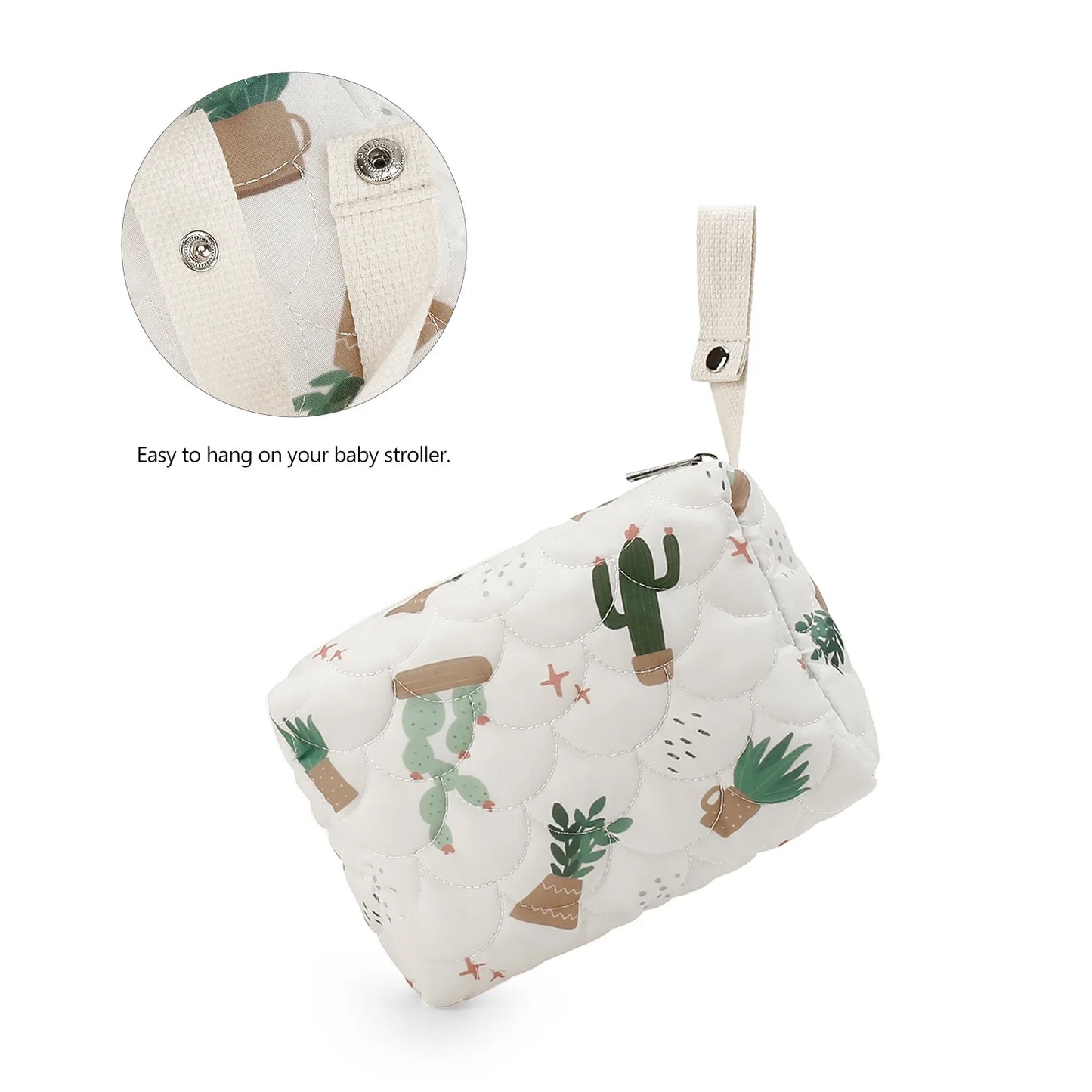 Baby Diaper Bag Waterproof Nappy Bag Reusable Wet/Dry Storage Handbag For Stroller Travel Mommy Pouch Rainbow Printed