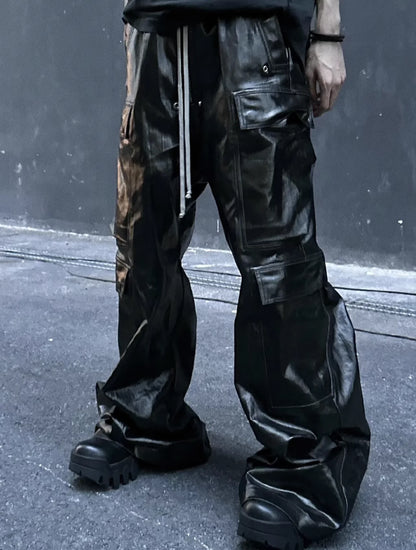 Owen Seak Men Cargo Pants Casual Loose Gothic Men's Trousers Autumn High Street Black Long Pant Size XL
