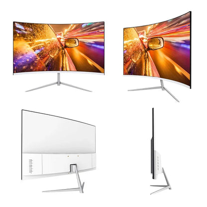 24 Inch Curved 100Hz Monitor Gaming MVA FHD 1080P Computer Display 3000R HDMI/VGA DCR Eye Protect VESA 100*100 2ms Response