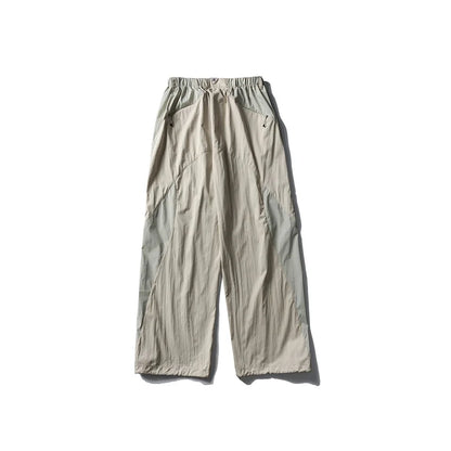 Men Women Splice Fashion Outdoor Loose Casual Lightweight Quick Dry Sports Cargo Baggy Pants Track Trouser Jogger Sweatpants