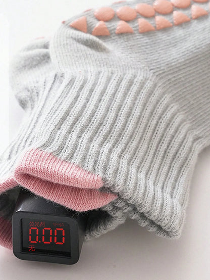 6 Pairs of Baby Floor Socks, Newborn Non-Slip Dotted Indoor Soft All-Season Baby Loose-Top Socks for Boys and Children