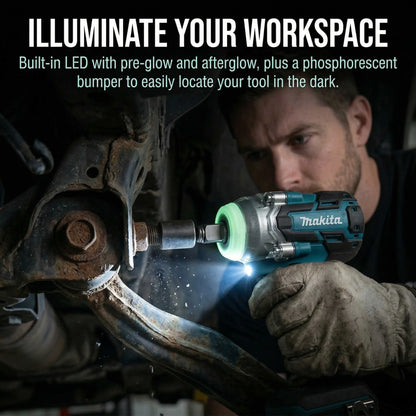 Makita DTW285 18V Brushless Impact Wrench High Torque For Machinery Assembly Daily Household Repair Jobs