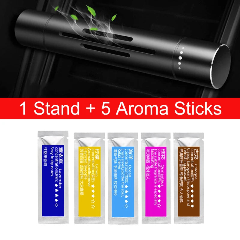 Car Air Vent Perfume Car Air Freshener Aroma Car Perfumes Car Solid Freshener Air Conditioning Perfume With 5pc/1pc Perfum Stick