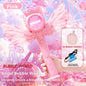 2026 New Electric Angel Automatic Bubble Handheld Bubble Stick Emit Light and Sound Bubble Gun for Party Summer Outdoors Toy
