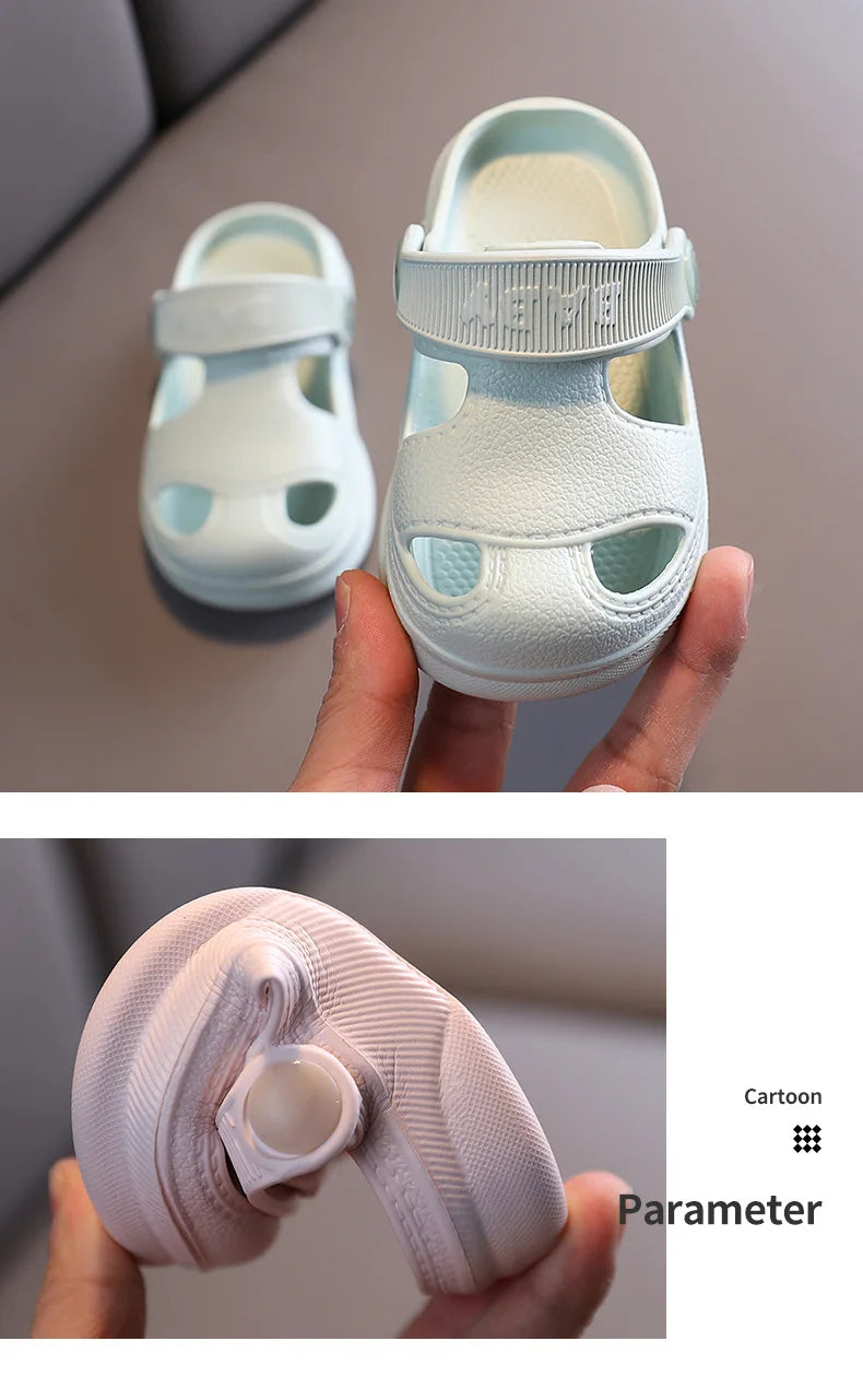 Children's Cave Shoes, Summer Boys, Baby Non-slip Soft Soled Beach Shoes, Girls' Baby Cartoon CHILDREN'S Slippers