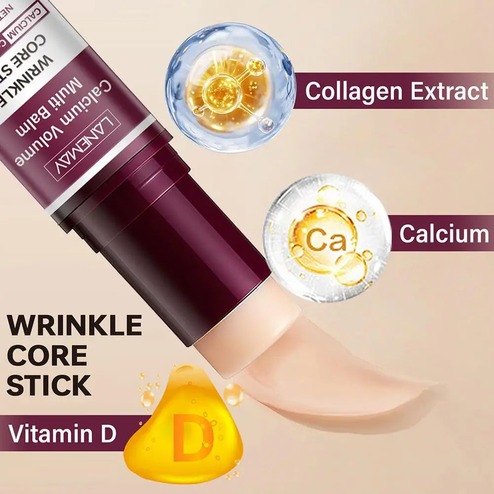Calcium Volume Multi Balm Collagen Face Moisturizer Stick Anti-Wrinkle Skin Care Fade Fine Lines Lifting Firming Facial Cream