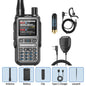 BAOFENG UV-5R Mini Walkie Talkie Full Band Bluetooth Programming Wireless Copy Frequency 999CH AM FM Type-C Long Range Ham Radio