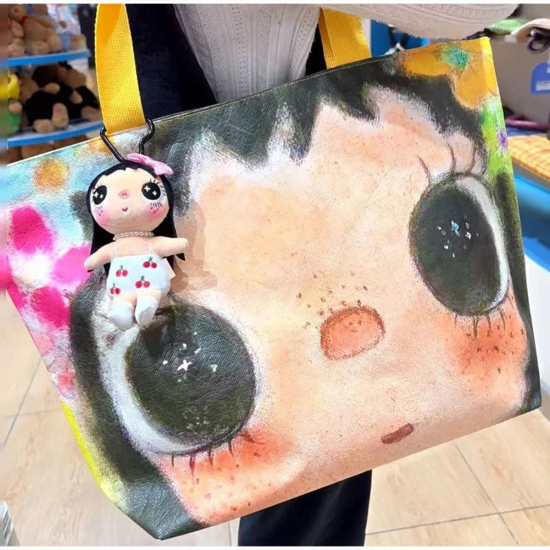New Creative Women's Tote Bag Trend Face Printing Large Capacity Shoulder Bag Water Proof Hot Girl Handbag Large Shopping Bag
