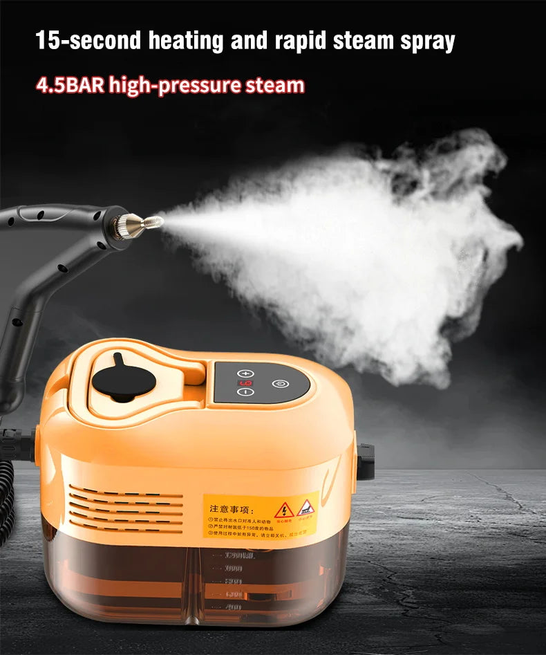 2500W High Pressure High Temperature Household Steam Cleaner For Air Conditioner Kitchen Car Furniture Handheld Steam Cleaner